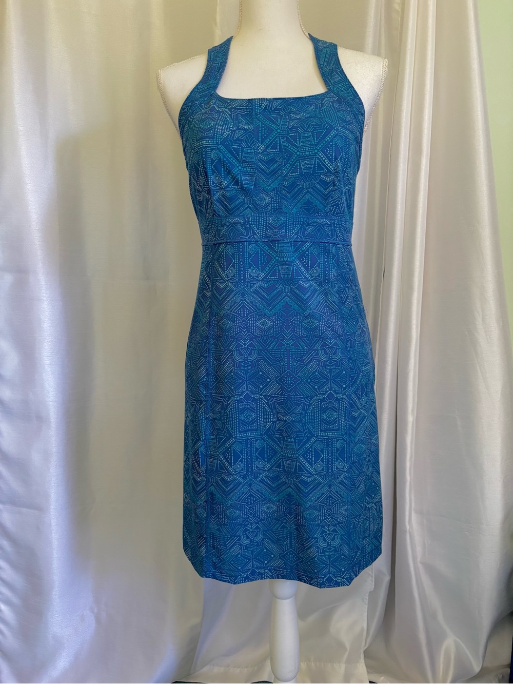 Title Nine Trouble Halter Dress blue 6